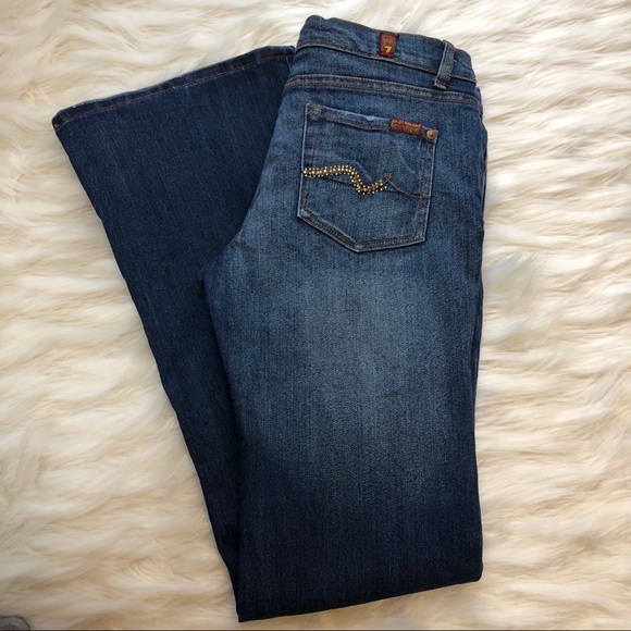 7 For All Mankind flare jeans size 29. - Picture 7 of 8
